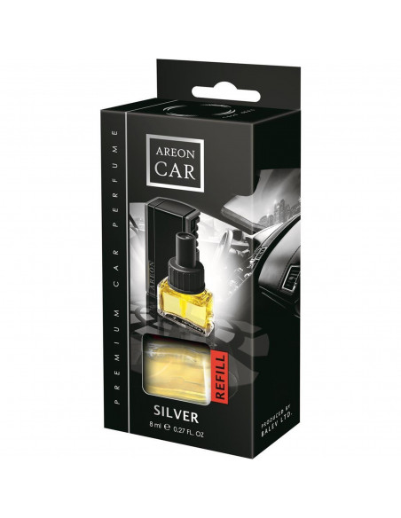 Autoduft Areon CAR Parfüm Refill Silber | areon-fresh.de die premium Autoduft Parfümerie