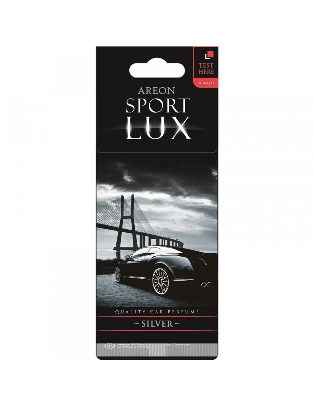 Autoduft Areon SPORT LUX Silber   die sportliche Autoduft  Parfümerie