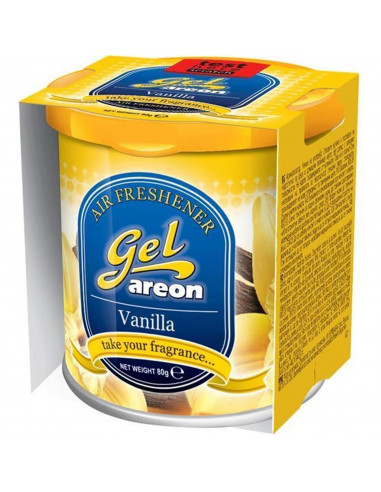 Areon GEL CAN Vanille | areon-fresh.de die innovativen Duft Gel Dosen für bis zu sechs Wochen anhaltenden und fruchtigen Duftgen