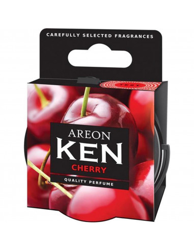 Areon KEN Duftdose in der Duftrichtung Kirsche | areon-fresh.de die kleinen und praktischen premium Auto Duftdosen zum Mitnehmen