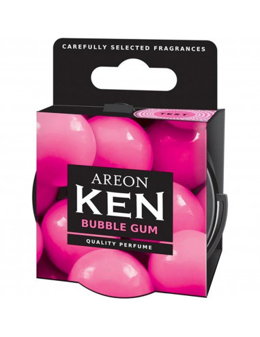 Areon KEN Duftdose in der Duftrichtung Bubblegum | areon-fresh.de die kleinen und praktischen premium Auto Duftdosen zum Mitnehm
