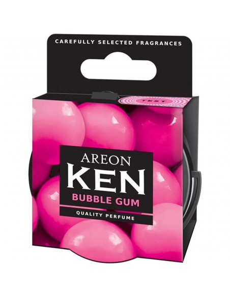 Areon KEN Duftdose in der Duftrichtung Bubblegum | areon-fresh.de die kleinen und praktischen premium Auto Duftdosen zum Mitnehm