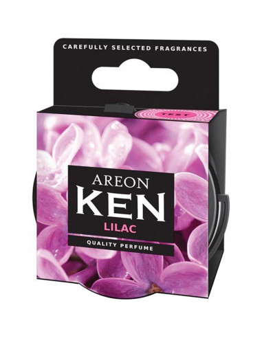 Areon KEN Duftdose in der Duftrichtung Flieder | areon-fresh.de die kleinen und praktischen premium Auto Duftdosen zum Mitnehmen