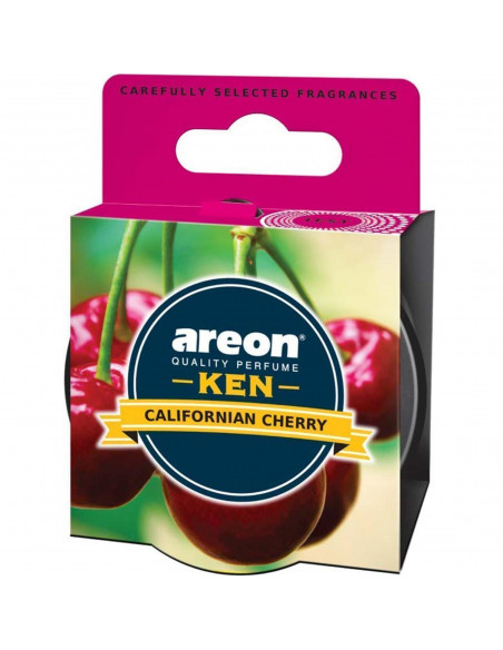 Areon KEN Duftdose in der Duftrichtung Californian Cherry | areon-fresh.de die kleinen und praktischen premium Auto Duftdosen zu