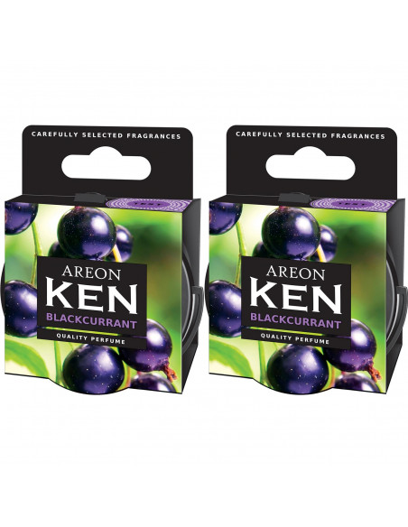 Areon KEN Duftdose in der Duftrichtung Johannisbeere | areon-fresh.de die kleinen und praktischen premium Auto Duftdosen zum Mit