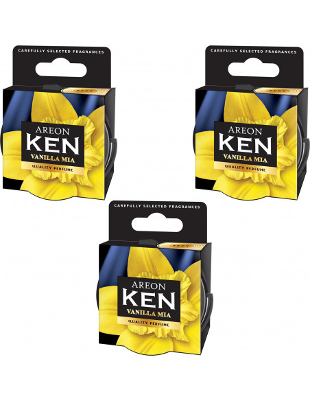 Areon KEN Duftdose in der Duftrichtung Vanilla Mia | areon-fresh.de die kleinen und praktischen premium Auto Duftdosen zum Mitne Areon KEN Duftdose in der Duftrichtung Vanilla Mia | areon-fresh.de die kleinen und praktischen premium Auto Duftdosen zum Mitne