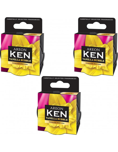 Areon KEN Duftdose in der Duftrichtung Vanilla Bubble | areon-fresh.de die kleinen und praktischen premium Auto Duftdosen zum Mi Areon KEN Duftdose in der Duftrichtung Vanilla Bubble | areon-fresh.de die kleinen und praktischen premium Auto Duftdosen zum Mi