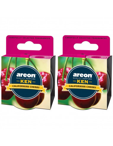 Areon KEN Duftdose in der Duftrichtung Californian Cherry | areon-fresh.de die kleinen und praktischen premium Auto Duftdosen zu