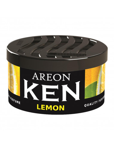 Areon KEN Duftdose in der Duftrichtung Zitrone | areon-fresh.de die kleinen und praktischen premium Auto Duftdosen zum Mitnehmen