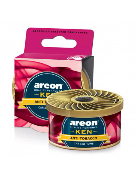 Areon KEN Duftdose in der Duftrichtung Anti Tabak | areon-fresh.de die kleinen und praktischen premium Auto Duftdosen zum Mitneh