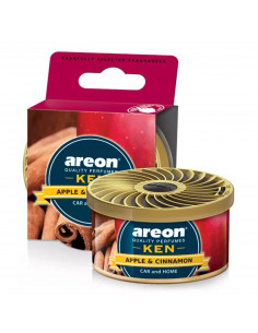 Areon KEN Duftdose in der Duftrichtung Apfel & Zimt | areon-fresh.de die kleinen und praktischen premium Auto Duftdosen zum Mitn