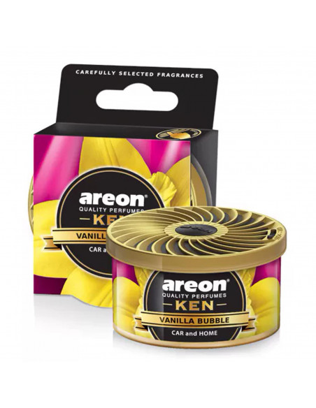 Areon KEN Duftdose in der Duftrichtung Vanilla Bubble | areon-fresh.de die kleinen und praktischen premium Auto Duftdosen zum Mi