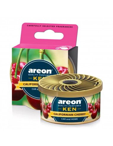 Areon KEN Duftdose in der Duftrichtung Californian Cherry | areon-fresh.de die kleinen und praktischen premium Auto Duftdosen zu