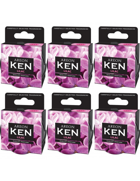 Areon KEN Duftdose in der Duftrichtung Flieder | areon-fresh.de die kleinen und praktischen premium Auto Duftdosen zum Mitnehmen