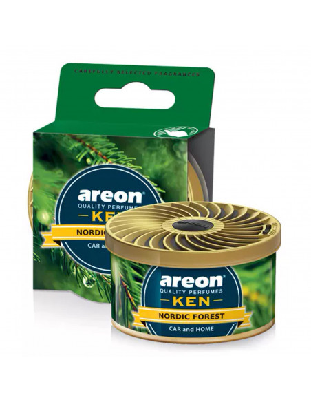 Areon KEN Duftdose in der Duftrichtung Nordic Forest | areon-fresh.de die kleinen und praktischen premium Auto Duftdosen zum Mit