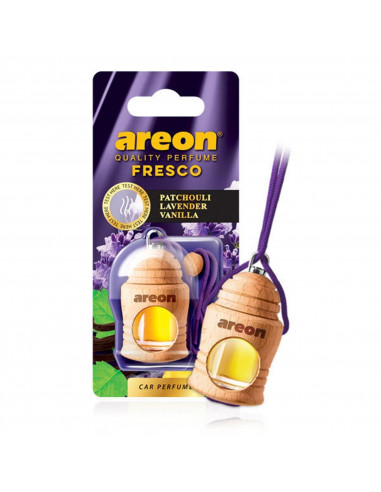 Areon Fresco Lufterfrischer Patchouli Lavendel Vanille | areon-fresh.de der natürliche Lufterfrischer aus Holz für langanhaltend