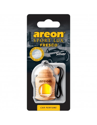 Areon Fresco Lufterfrischer LUX Silber | areon-fresh.de der natürliche Lufterfrischer aus Holz für langanhaltende und wohltuende