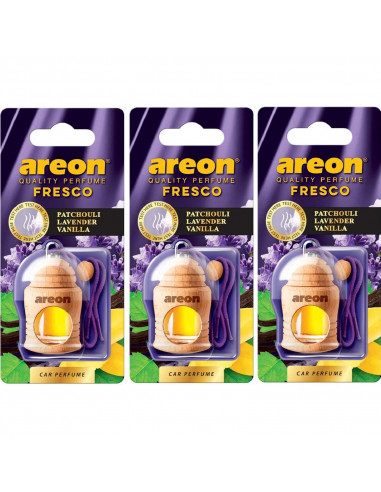 3 x Areon Fresco Patchouli Lavendel Vanille