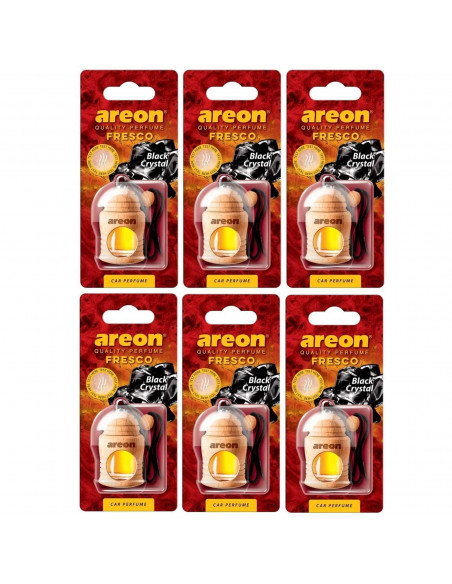 6 x Areon Fresco Black Crystal